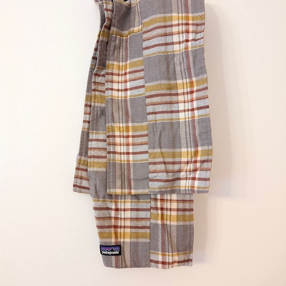 Patagonia flannel patchwork scarf